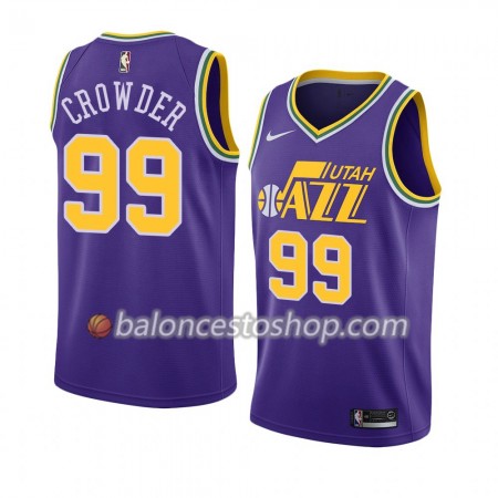 Camiseta Hombre NBA Utah Jazz Jae Crowder 99 2018-19 Nike Violeta Swingman